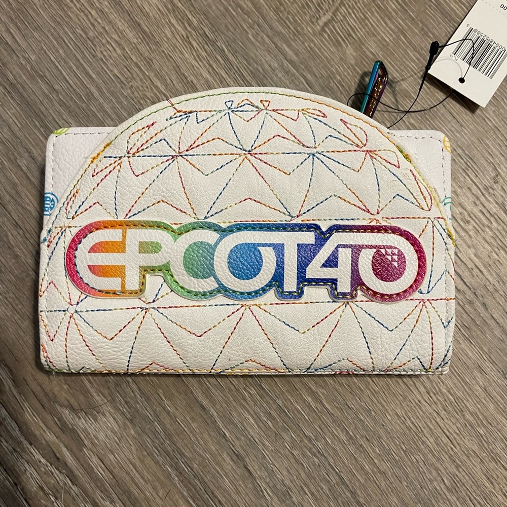 Disney loungefly Epcot 40th Wallet NWT